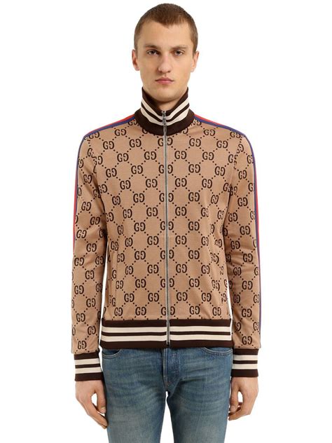 gucci track top mens|gucci hoodie jacket men's.